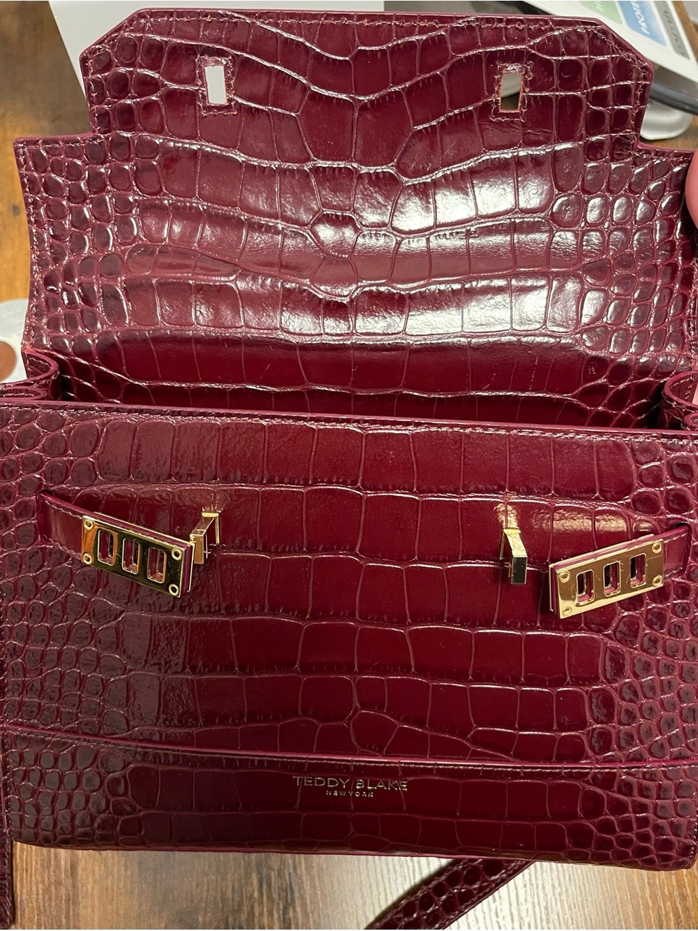 TEDDY BLAKE KIM CROCO 11 BORDEAUX - Picture 3 of 12